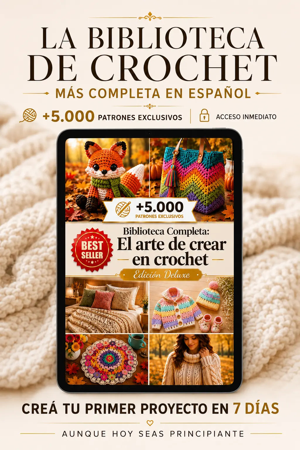 Biblioteca Arte en Crochet Deluxe