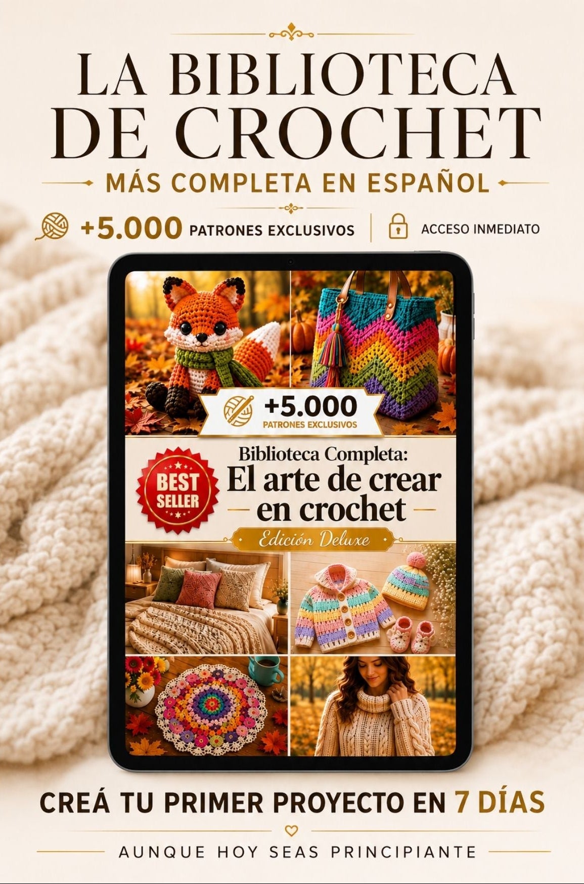 Biblioteca Arte en Crochet Deluxe