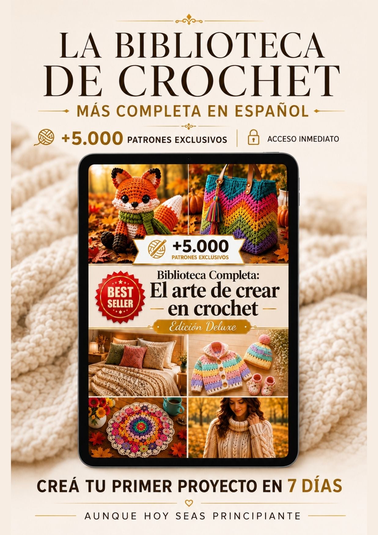 Biblioteca Arte en Crochet Deluxe